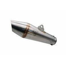 UNIVERSAL RACING SILENCER GPR VINTAVOGE CAFÉ RACER CAFE.RACE.6 BRUSHED STAINLESS STEEL WITHOUT LINK PIPE