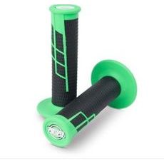 CLAMP ON GRIPS 1/2 WAFFLE NEON GREEN/BLK PROTAPER 021658