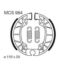 ČELJUSTI KOČNICA (PAKNE) LUCAS MCS 984