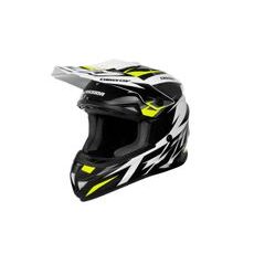 MOTOCROSS HELMET CASSIDA CROSS CUP TWO WHITE/ YELLOW FLUO/ BLACK/ GREY M