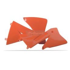 RADIATOR SCOOPS POLISPORT 8422000003 (PAIR) ORANGE KTM