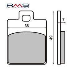 DISK PLOČICE RMS 225100300 ORGANIC