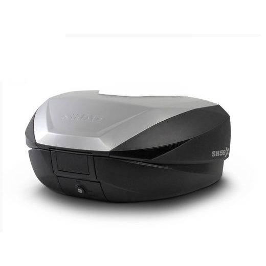 TOP CASE SHAD SH59X D0B59200 BLACK WITH ALUMINIUM COVER (EXPANDABLE CONCEPT) WITH PREMIUM SMART LOCK AND BACKREST