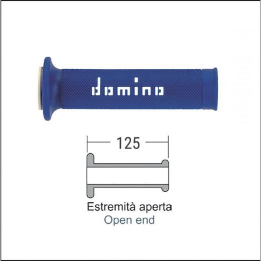 HAND GRIPS DOMINO 184170140 BLUE/WHITE DOMINO