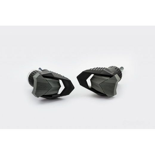 FRAME SLIDERS PUIG R19 9389N BLACK WITH GREY RUBBER