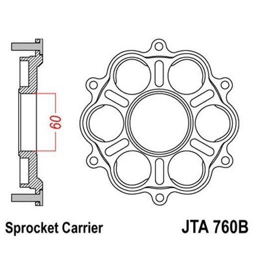 SPROCKET CARRIER JT JTA 760B