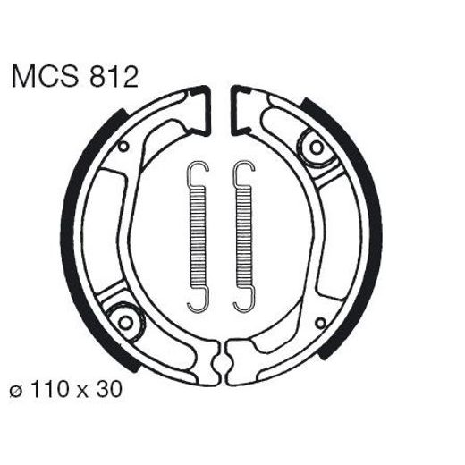 ČELJUSTI KOČNICA (PAKNE) LUCAS MCS 812