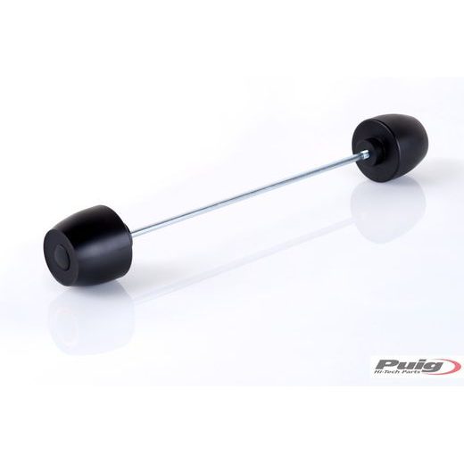 AXLE SLIDERS PUIG PHB19 20671N BLACK WITHOUT COLOR CAP FRONT