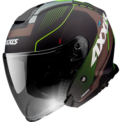 JET HELMET AXXIS MIRAGE SV ABS VILLAGE B3 MATT FLUOR YELLOW XXL