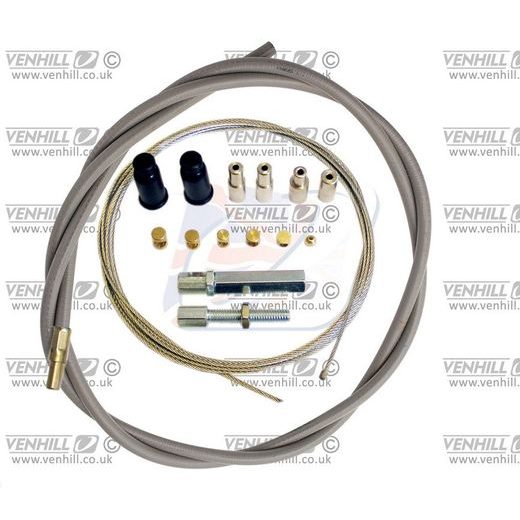 UNIVERSAL THROTTLE CABLE KIT VENHILL U01-4-100-GY 1,35M (2 STROKE) GREY