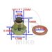 MAGNETIC OIL DRAIN PLUG JMP M12X1.25 WITH WASHER