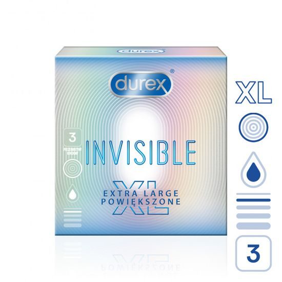 Durex Invisible XL 3 ks