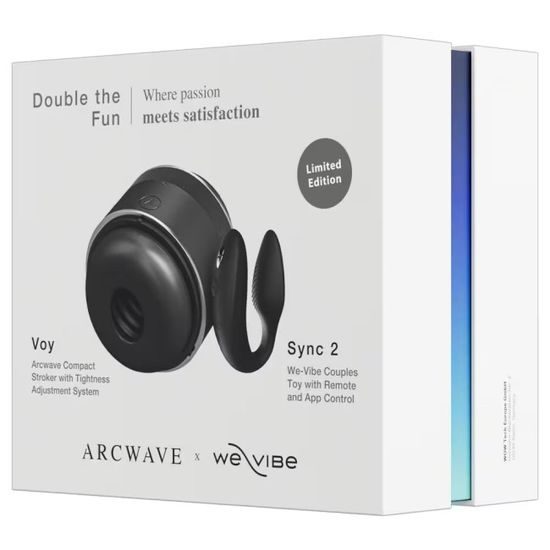 Arcwave Double the Fun Set Voy + We-Vibe Sync 2 Black