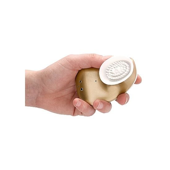 Shots Innovation Twitch Hands-Free Suction & Vibration Toy Gold