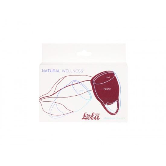 Lola Games Sada menstruačních kalíšků Natural Wellness Červená Pivoňka 2 ks