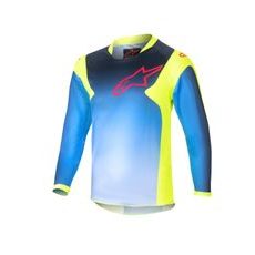 DRES RACER HOEN KIDS, ALPINESTARS, DETSKÝ (ŽLTÁ FLUO/TMAVĚ MODRÁ) 2024