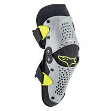 CHRÁNIČE KOLIEN SX-1, ALPINESTARS, DETSKÉ (STŘÍBRNÁ/ŽLUTÁ FLUO, PÁR)