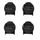 zámky pracky pre topánky TECH 8 RS a TECH 8, ALPINESTARS (čierne, sada 4 ks)