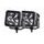 sada přídavných světel 12/24 V, 3000 lm, HELLA Black Magic Cube, 81x75 mm, úzký kužel světla