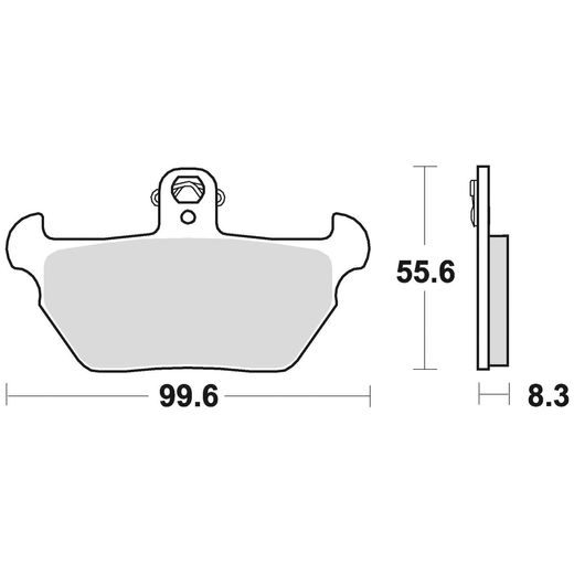 BRZDOVÉ DOŠTIČKY, BRAKING (SEMI-METALICKÁ ZMES SM1) 2 KS V BALENIE