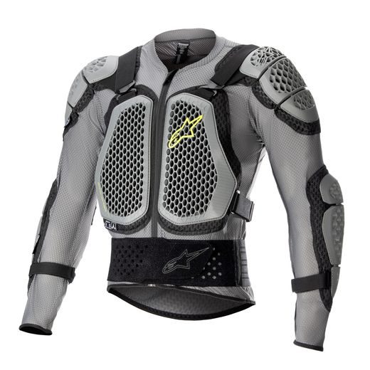 CHRÁNIČ TELA BIONIC ACTION 2, ALPINESTARS (ŠEDÁ/ČERNÁ/ŽLUTÁ FLUO) 2024