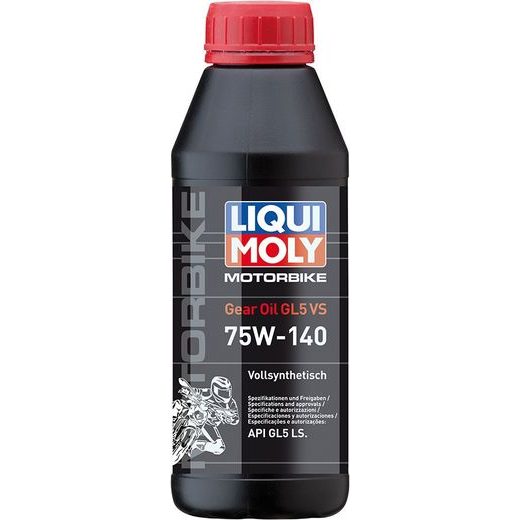 LIQUI MOLY MOTORBIKE GEAR OIL 75W140 GL5 VS - PLNĚ SYNTETICKÝ PŘEVODOVÝ OLEJ 500 ML