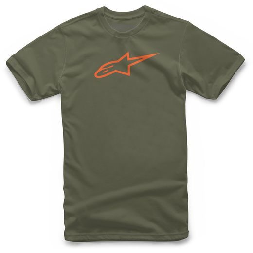 TRIKO AGELESS TEE, ALPINESTARS (ZELENÁ/ORANŽOVÁ)