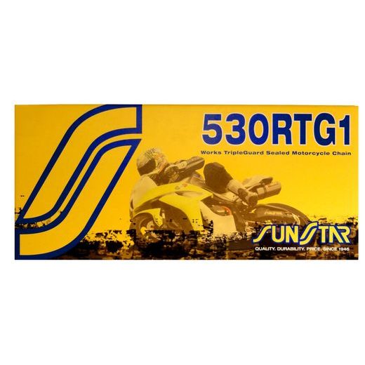 REŤAZ 530RTG1, SUNSTAR (X-KROUŽEK, FARBA ZLATÁ, 108 ČLÁNKOV)