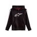 MIKINA KIDS RACEY HOODIE, ALPINESTARS, DETSKÁ (ČERNÁ/ČERVENÁ)