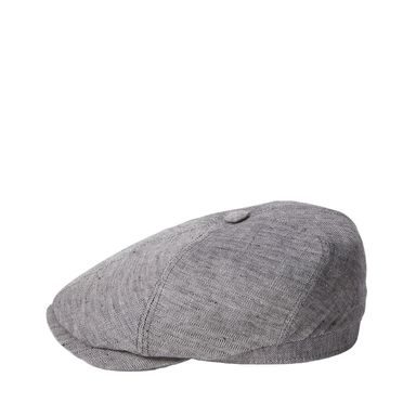 Stetson 6-Panel Linen Cap — Light Grey