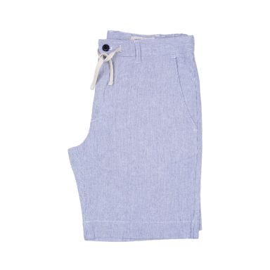 Brooksfield Linen Weekend Shorts — Azure