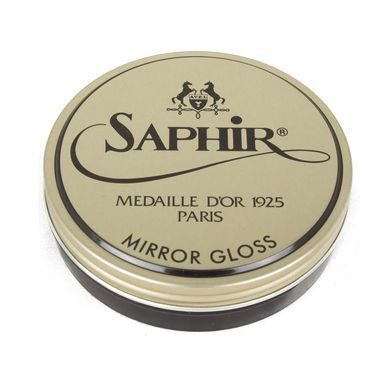 Восък за огледален блясък Saphir Mirror Gloss - тъмнокафяв (75 мл)