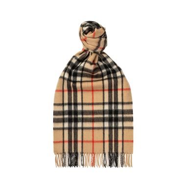 Joshua Ellis Traditional Check Cashmere Scarf