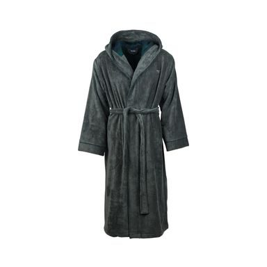 Памучен халат Barbour Angus Dress Gown - Charcoal