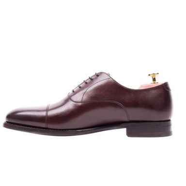 Charles Tyrwhitt Leather Oxford Brogue Shoes — Dark Chocolate