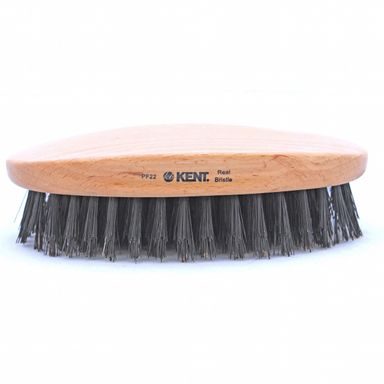 Алуминиева четка за бръснене Kent с косъм от язовец (pure badger, черна)