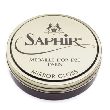 Восък за огледален блясък Saphir Mirror Gloss - тъмнокафяв (75 мл)