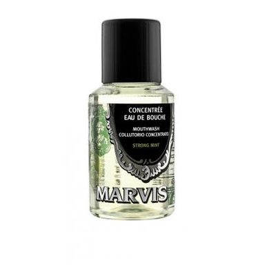 Концентрирана вода за уста Marvis Strong Mint - опаковка за пътуване (30 мл)