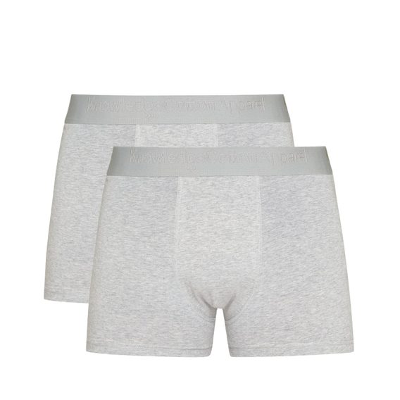 KnowledgeCotton Apparel 2-Pack Underwear — Grey Melange