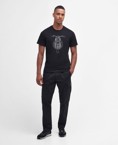 Barbour International Motor T-Shirt — Classic Black