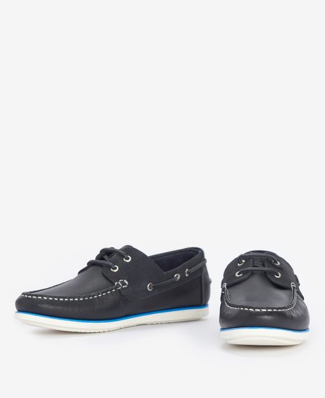 Barbour Wake Boat Shoes — Navy