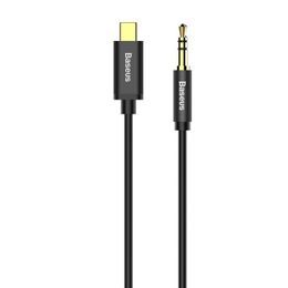 Baseus Yiven audiokábel USB-C - Mini jack 3,5 mm, 1,2 m, fekete