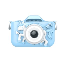 Aparat foto digital pentru copii X5, Unicorn albastru