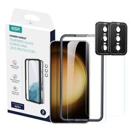 ESR Protector 2-PACK, 2 edzett üveg applikátorral, 2 lencse szemüveg, Samsung Galaxy S23 Plus