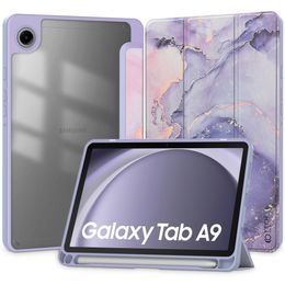 Pouzdro Tech-Protect SC Pen Hybrid Samsung Galaxy Tab A9 8.7" (X110 / X115), violet marble