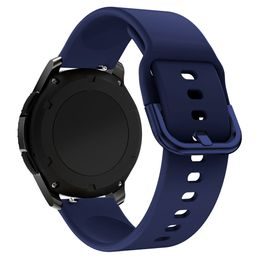 Curea din silicon universală TYS, pentru ceas smart (22 mm), albastru închis