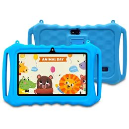 Wintouch K705 tablet pro děti s hrami, Android, duální fotoaparát, bílý, modrý obal