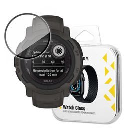 Folie de sticlă securizată hibrid Wozinsky Watch Glass, Garmin Instinct 2s, neagră