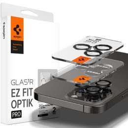 Spigen Optik.TR Ez Fit ochrana fotoaparátu, 2 kusy, iPhone 14 Pro / 14 Pro Max / 15 Pro / 15 Pro Max, černá