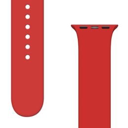 Silikonový řemínek APS Apple Watch 2 / 3 / 4 / 5 / 6 / 7 / 8 / SE (38, 40, 41 mm), červený